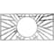 Ekena Millwork Hoover Architectural Grade PVC Pierced Medallion, 16"W x 8"H x 5 7/8"ID x 1/2"P, Antiqued Pewter CMPP16X08HOAPW - alternate 1